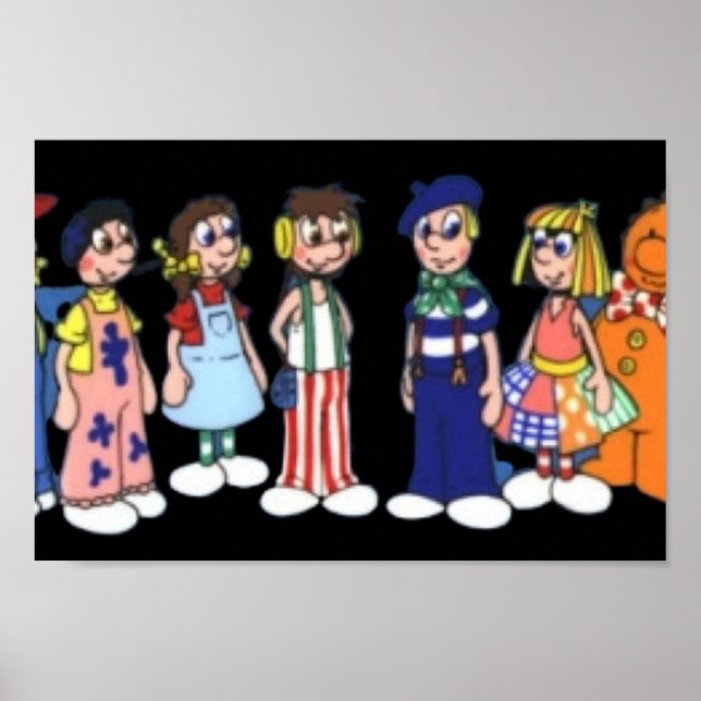 Raggy Puppen Cartoon Poster (Vorne)