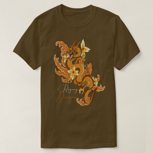 Raging Dragon Japanisch T-Shirt (Design vorne)