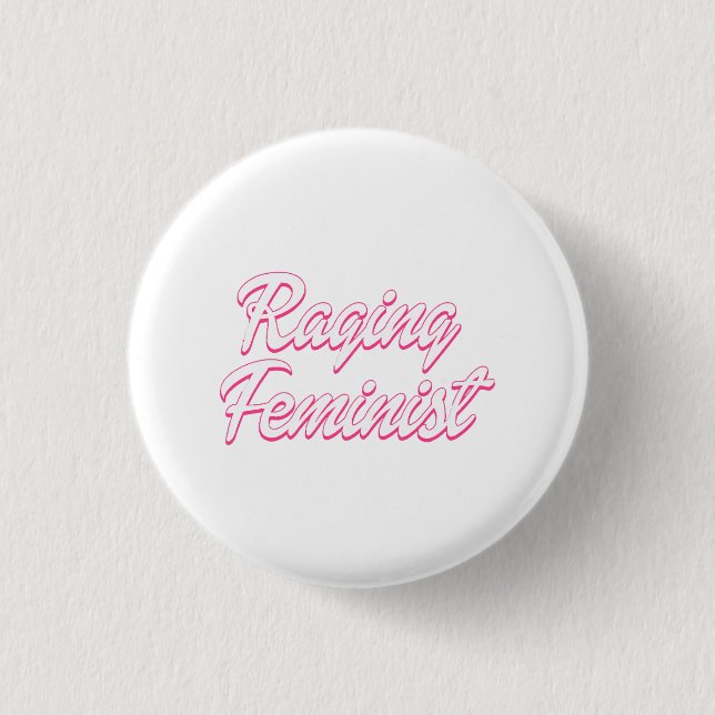 Raging Feminist Doll Button (Vorderseite)