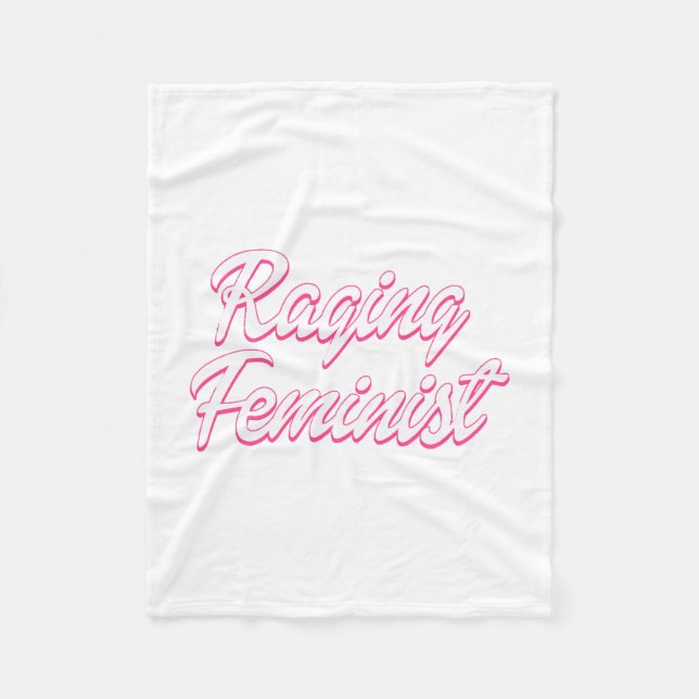 Raging Feminist Doll Fleecedecke (Vorderseite)