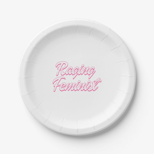 Raging Feminist Doll Pappteller (Vorderseite)