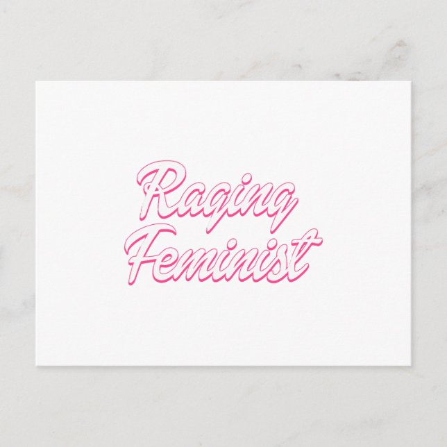 Raging Feminist Doll Postkarte (Vorderseite)