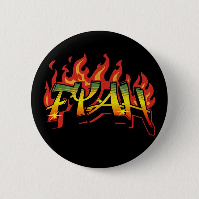Raging Fyah Button (Vorderseite)