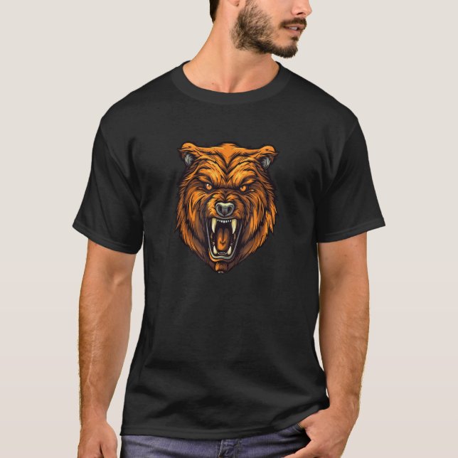 Raging Grizzly Bar T-Shirt (Vorderseite)