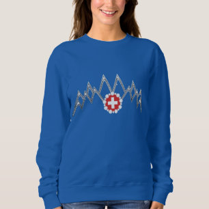 Raglan-Shirt für Frauen Swiss Alps Sweatshirt