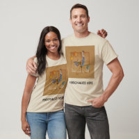 Raglan Sleeve T-Shirts - Carousel Ostrich