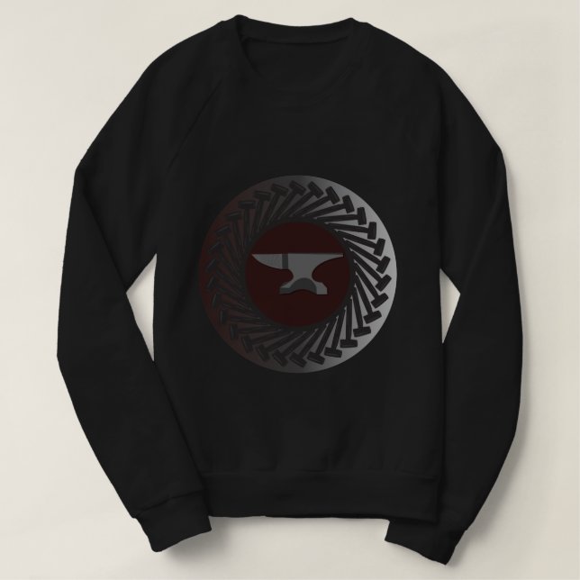 Raglan Sweatshirt - ANVIL & HAMMERS T-Shirt (Design vorne)