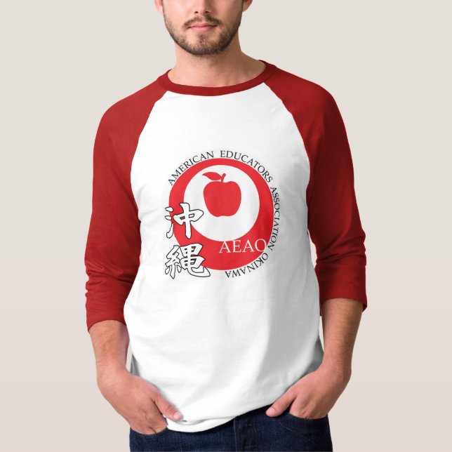Raglan-T - Shirt für große Logos (rot) (Vorderseite)
