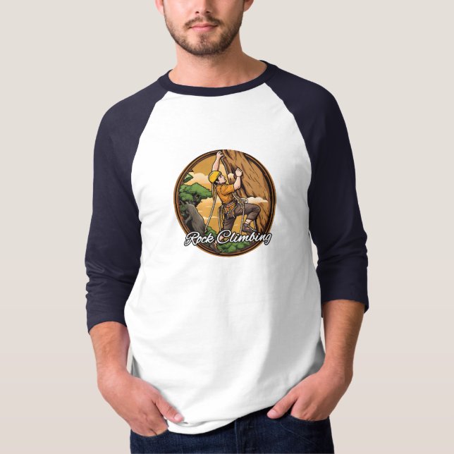 Raglan-T - Shirt für Männer 3/4-Sieb (Vorderseite)