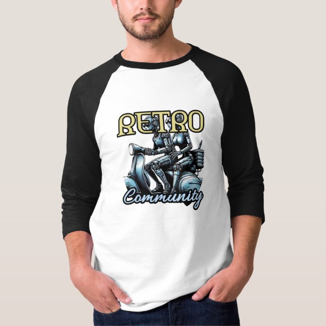 Raglan-T - Shirt für Männer 3/4-Sieb (Vorderseite)