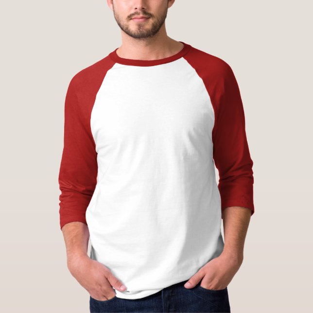 Raglan-T - Shirt für Männer 3/4-Sieb (Vorderseite)