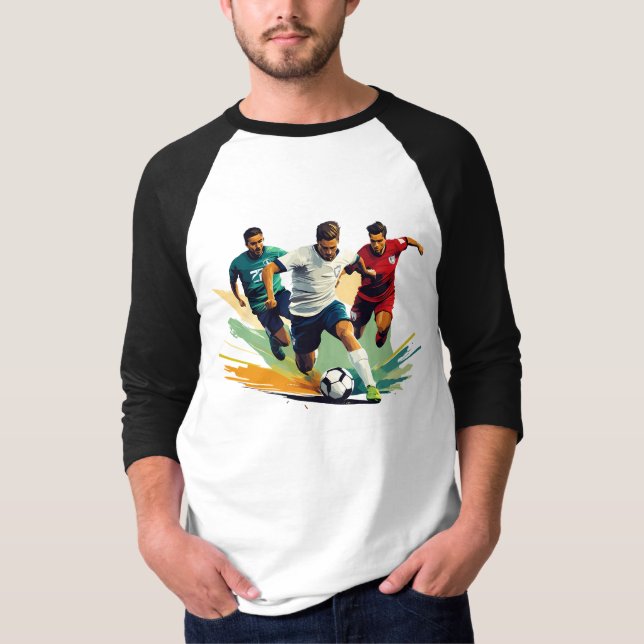 Raglan-T - Shirt für Männer 3/4-Sieb (Vorderseite)