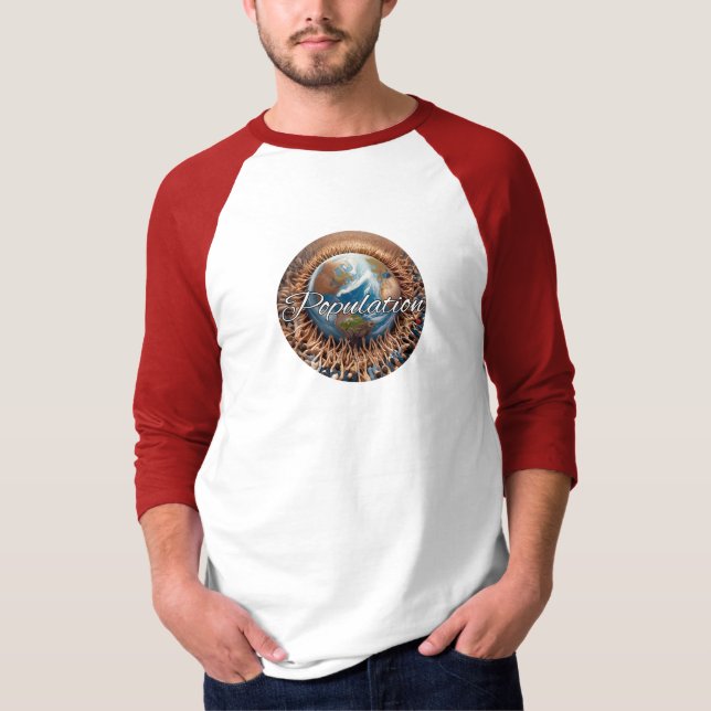 Raglan-T - Shirt für Männer 3/4-Sieb (Vorderseite)