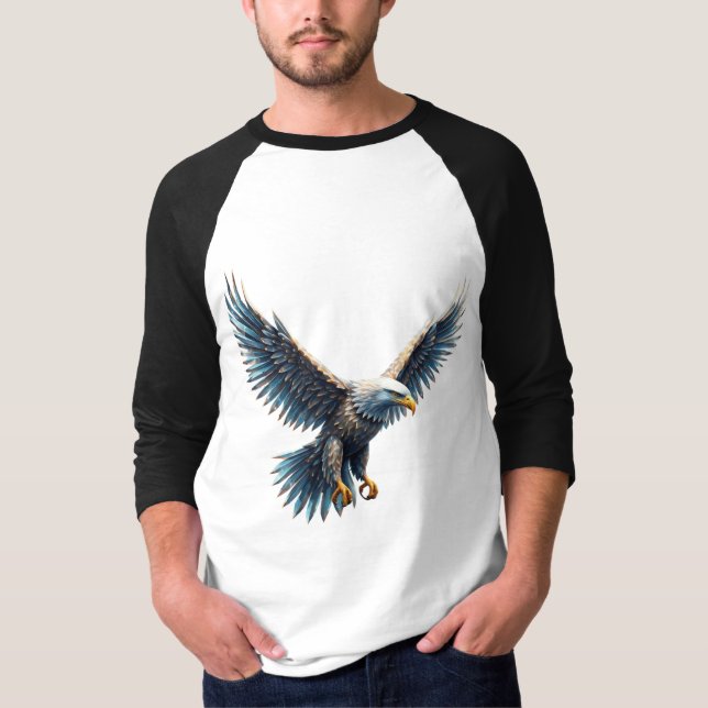 Raglan-T - Shirt für Männer 3/4-Sieb (Vorderseite)