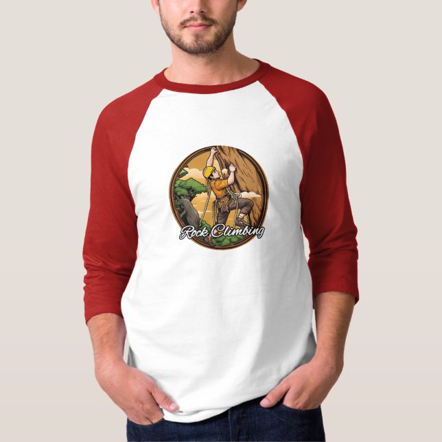 Raglan-T - Shirt für Männer 3/4-Sieb (Vorderseite)
