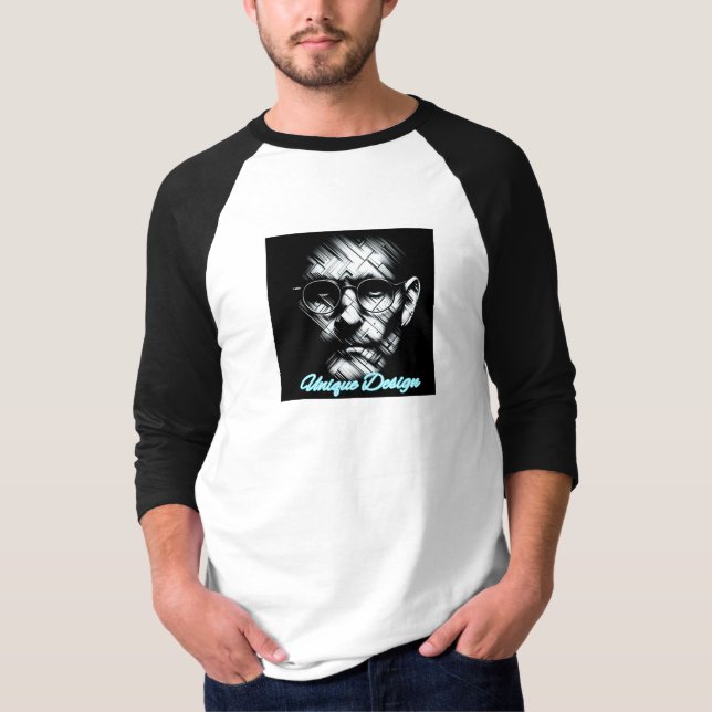 Raglan-T - Shirt für Männer 3/4-Sieb (Vorderseite)
