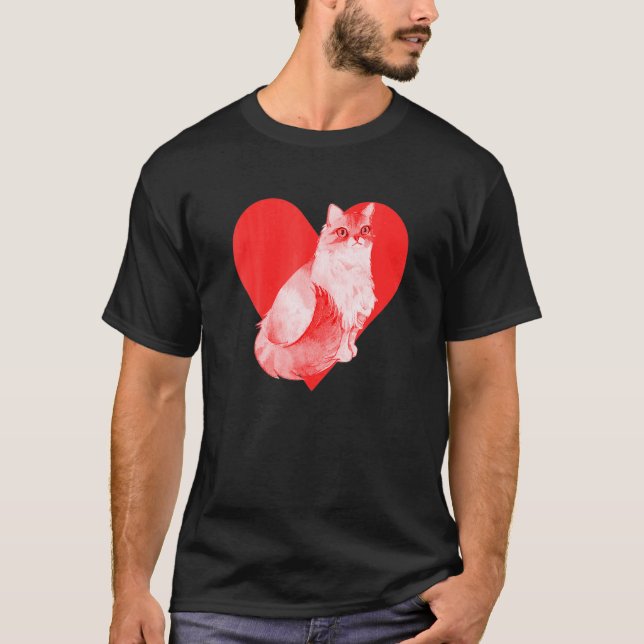 Ragmuffin-Katze T-Shirt (Vorderseite)