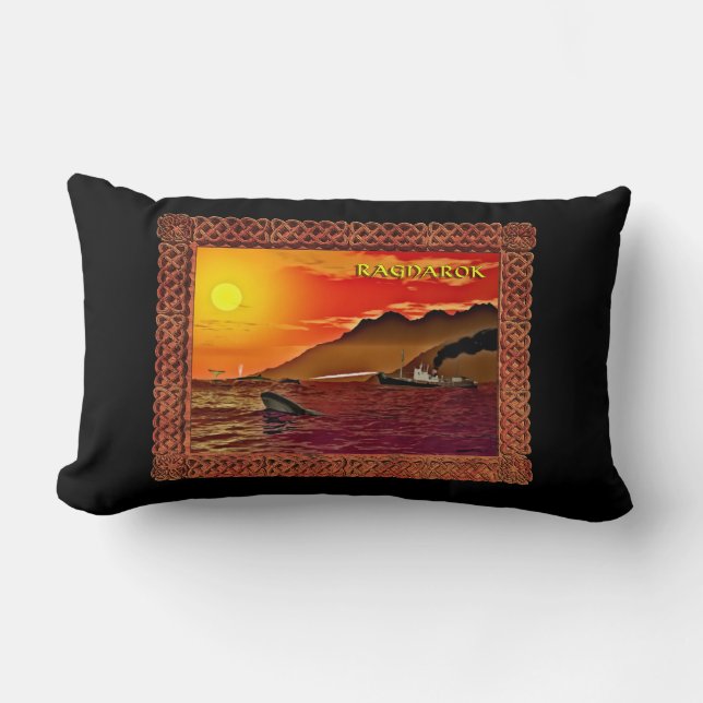 Ragnarok für Wale Lendenkissen (Vorderseite)