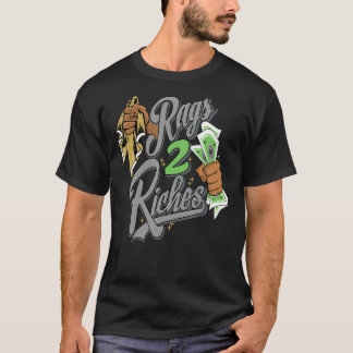 Rags 2 Riches Retro Green Bean 5s Match T-Shirt