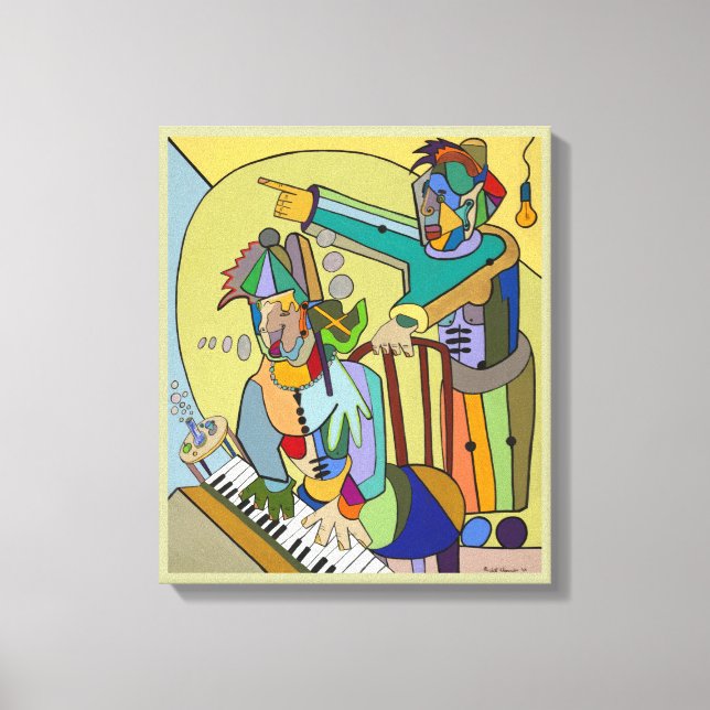 "Ragtime Scene" von Ruchell Alexander Leinwanddruck (Vorderseite)