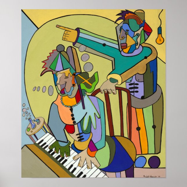 "Ragtime Scene" von Ruchell Alexander Poster (Vorne)