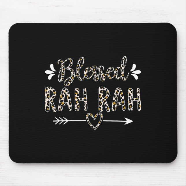 Rah Rah Grandma Grandmutter Niedlich Leopard Mousepad (Vorne)
