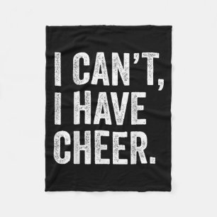 Rahiltees Co. Ich kann nicht, ich habe Cheer Cheer Fleecedecke