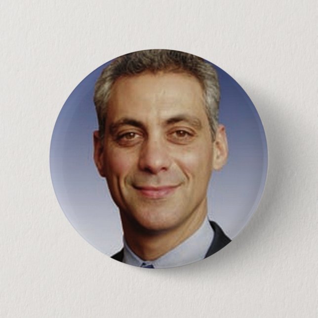 Rahm Emanuel für Bürgermeister Button (Vorderseite)