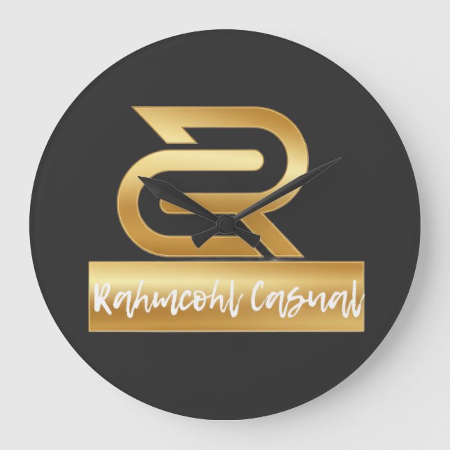Rahmcohl Casual T-Shirt Große Wanduhr (Vorderseite)