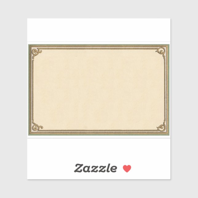 Rahmen Anfang der 1900er Jahre Aufkleber (Blatt)