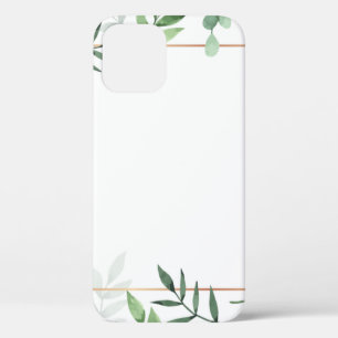 Rahmen-Blätter mit Aquarellfarben Case-Mate iPhone Hülle