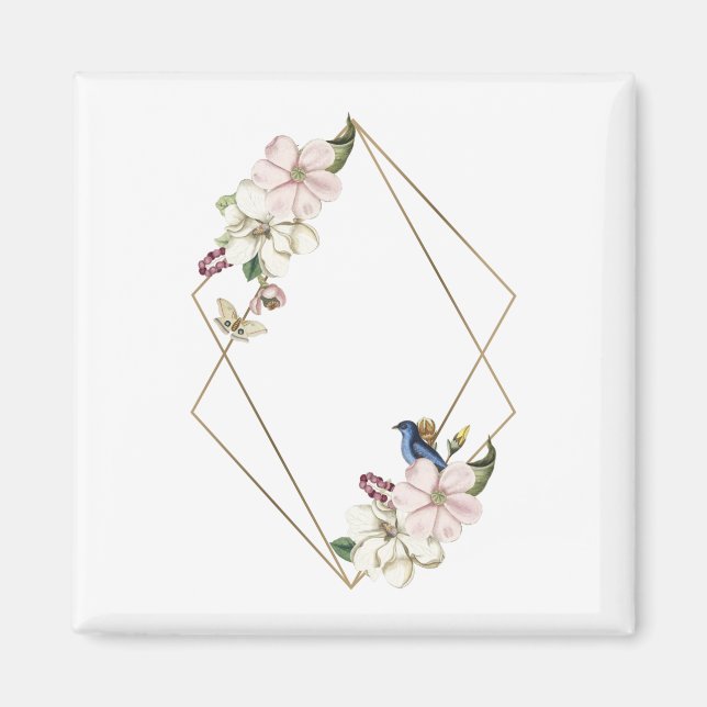Rahmen Blume 2 Magnet (Vorne)