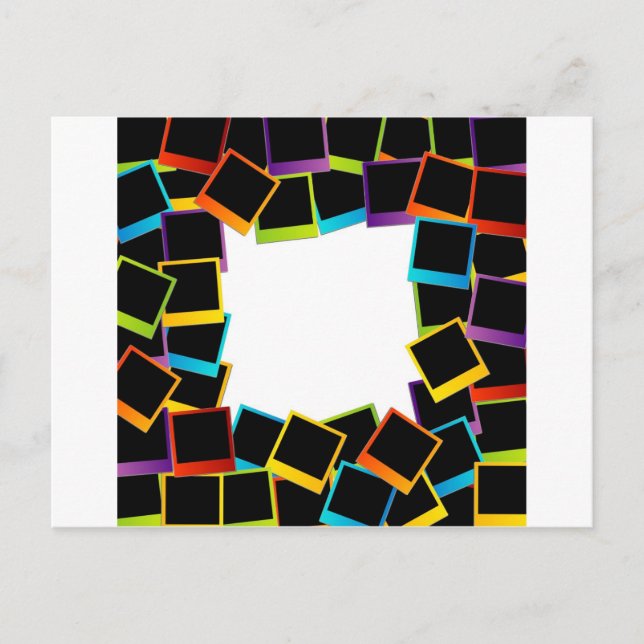 Rahmen bunt postkarte (Vorderseite)