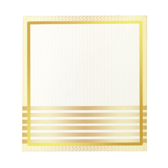 Rahmen für das Foto "Gold Imitate"-Leiste Notizblock (Vorderseite)