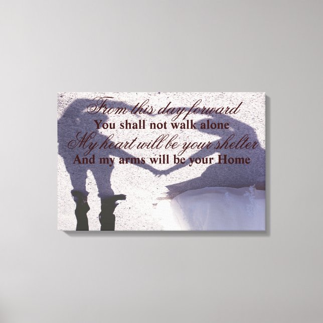 Rahmen für das Hochzeitsstift Leinwanddruck (Vorderseite)