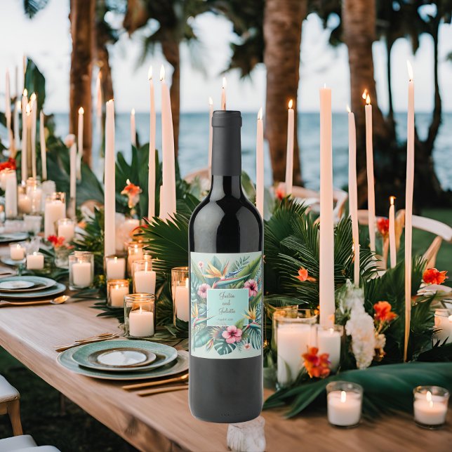 Rahmen für das tropische Essence Square Weinetikett (Von Creator hochgeladen)