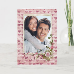 Rahmen für das Valentinische Foto Feiertagskarte