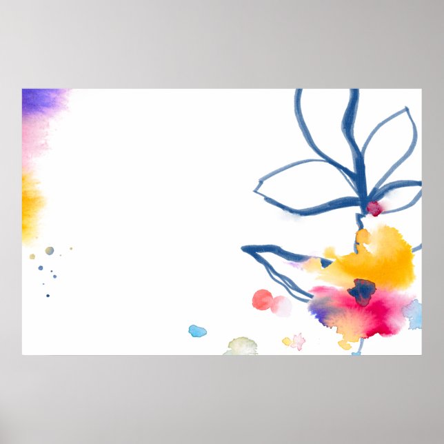 Rahmen für die Blume Poster (Vorne)