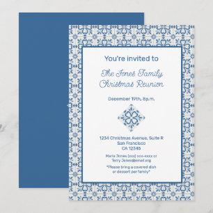 Rahmen für die Weihnachtslieder Holly-Blätter Einladung