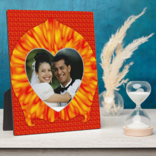 Rahmen für gebranntes Herz-Foto