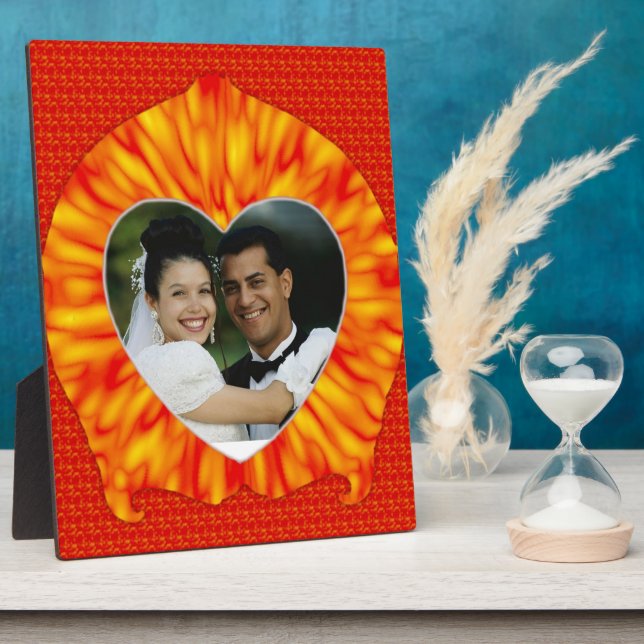 Rahmen für gebranntes Herz-Foto (Seite)