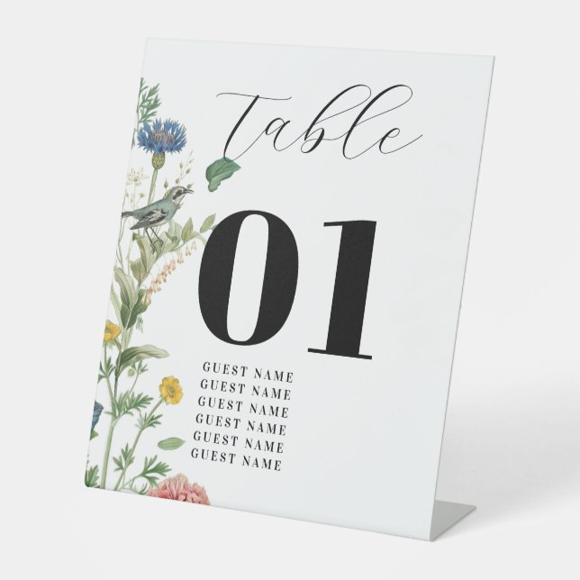 Rahmen für geheime Garden-Wildblumen Sockelschild (Vorderseite)