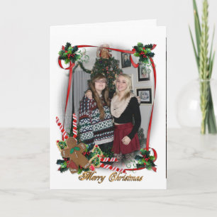 Rahmen für Weihnachtskarten-Foto Feiertagskarte