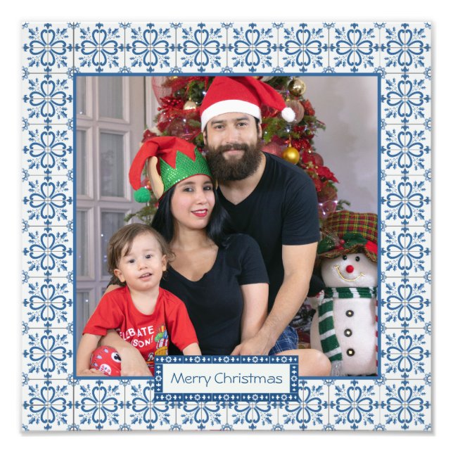 Rahmen für Weihnachtslieder und Blume Fotodruck (Vorne)