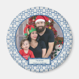 Rahmen für Weihnachtslieder und Blume Magnet
