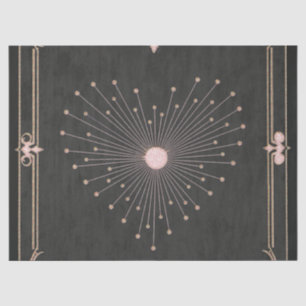 Rahmen im Vintage-Stil mit aufwendigen floralen De Seidenpapier