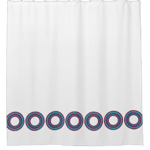 Rahmen IV: runde Streifen + Ihre Ideen Duschvorhang