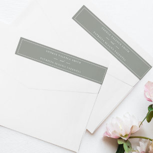 Rahmen Schrift Elegant Grün Weiße Hochzeit