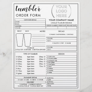 Rahmen-Tumbler-Tasse-Bestellformular Flyer