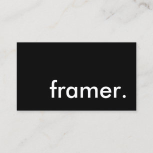 Rahmenbauer. Visitenkarte